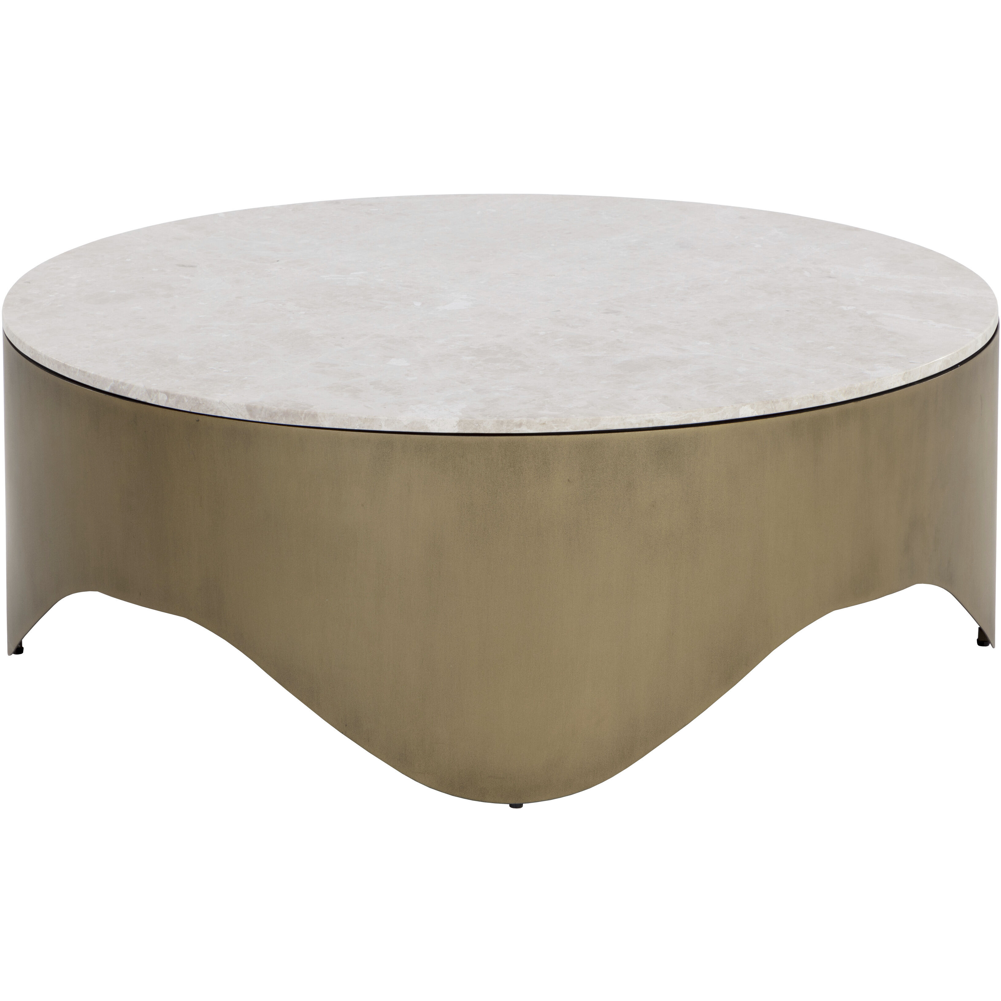 Guinevere 40 X 15 inch Cream / Brass Coffee Table